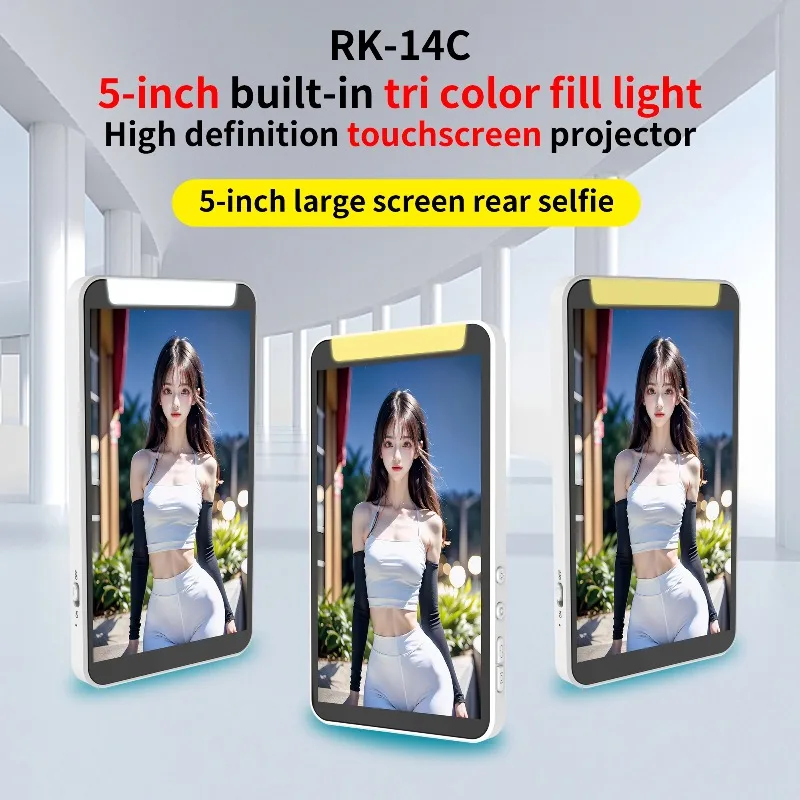 Magnetic Selfie Fill Light For MagSafe with Display Screen Portable For iPhone 17 16 15 14 13 Pro Max Live Stream Vlog Use Pro