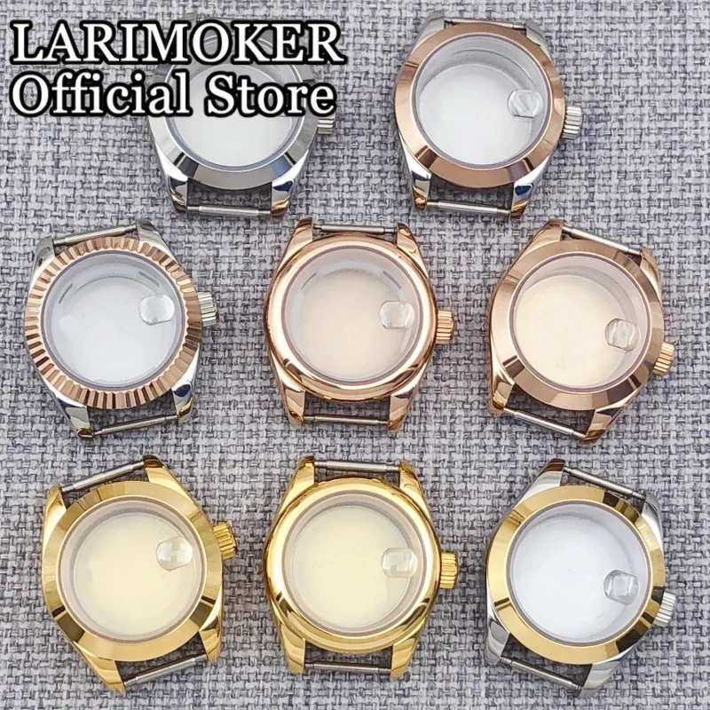 

LARIMOKER новый 27 мм из нержавеющей стали с сапфировым стеклом женские часы подходит для NH05 NH06 аксессуары для часов с автоматическим механизмом