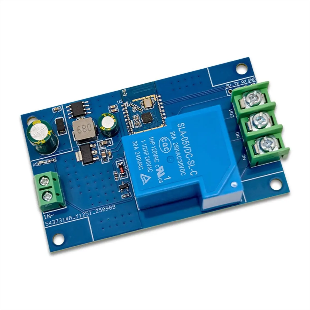 A72Z Bluetooth Proximity Switch Single-Channel 30A Relay Module, Sensor Switch, Unlock with Phone Approach, 5-32V Input