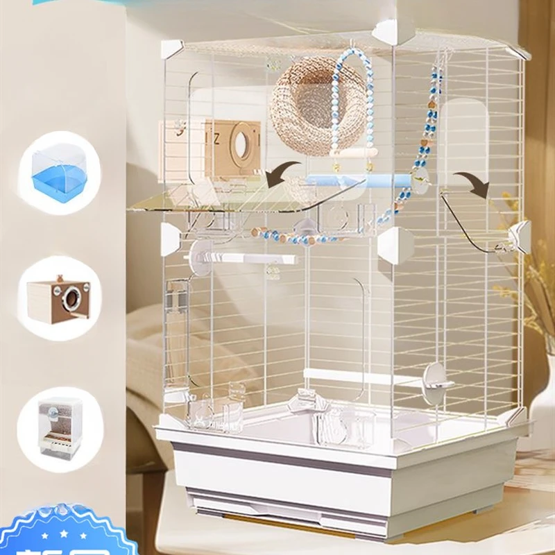 Aviary Pet Bird Cage Decoration Laying Hens Chicken Pet Bird Cage Hamster Shelter Playground Nido Para Pajaros Outdoor Pet House