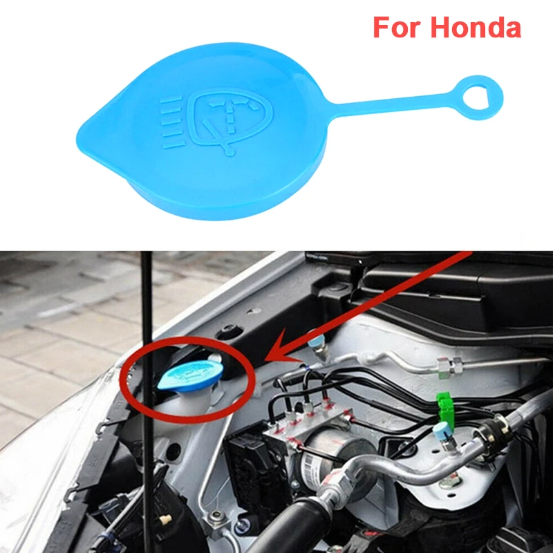 

Car Windshield Wiper Washer Fluid Reservoir Tank Cap W98 for Honda CRV Civic Accord Fit CITY Glass Kettle Lid blue