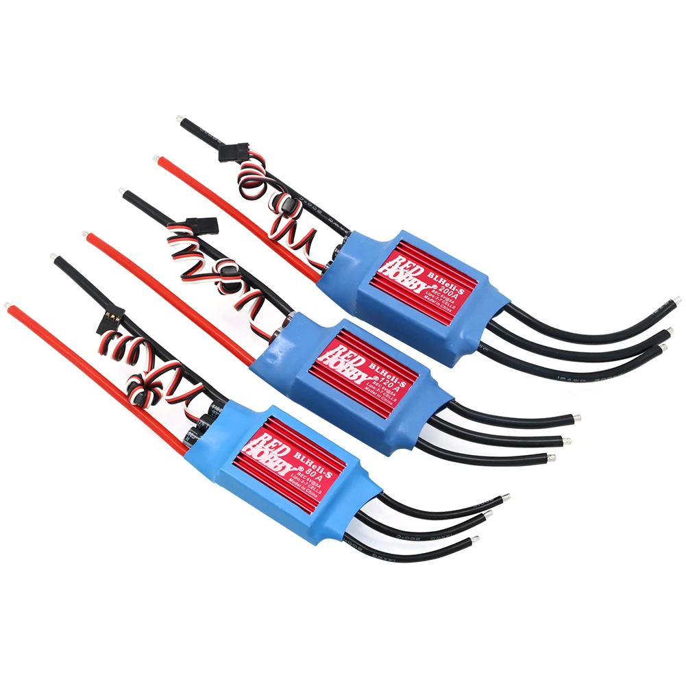 RedHobby BLHeli-S ESC 80A 120A 200A Speed Controller With UBEC For RC Airplanes Helicopter fixed wing Multi-rotor