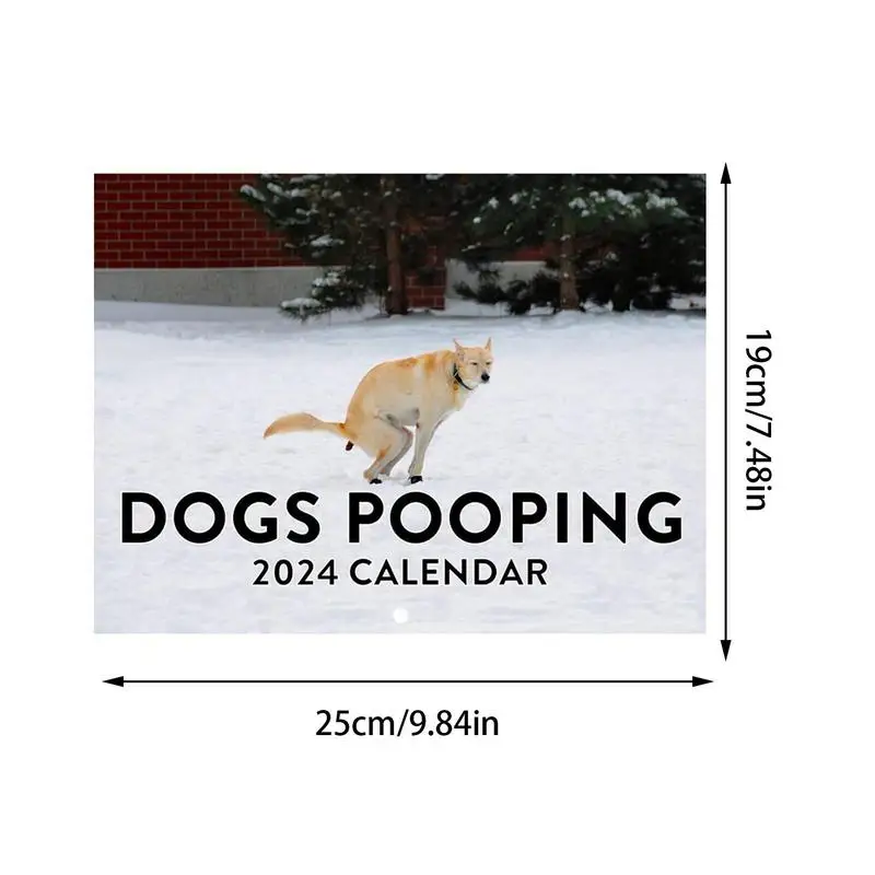 Fun Wall Calendar Funny Pooping Calendar For Wall Wall Decor Calendar With Dog Poop Photos For Offices School Home Hotel