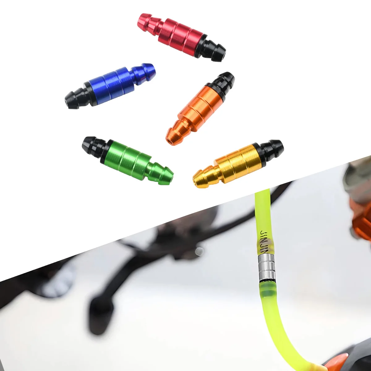 

For KTM XC SX EXC EXCF Honda Yamaha Kasawaki Motorcycle CNC Clutch Brake Bleeder Tool Check Valve Fuel Tank Cover Breather Valve