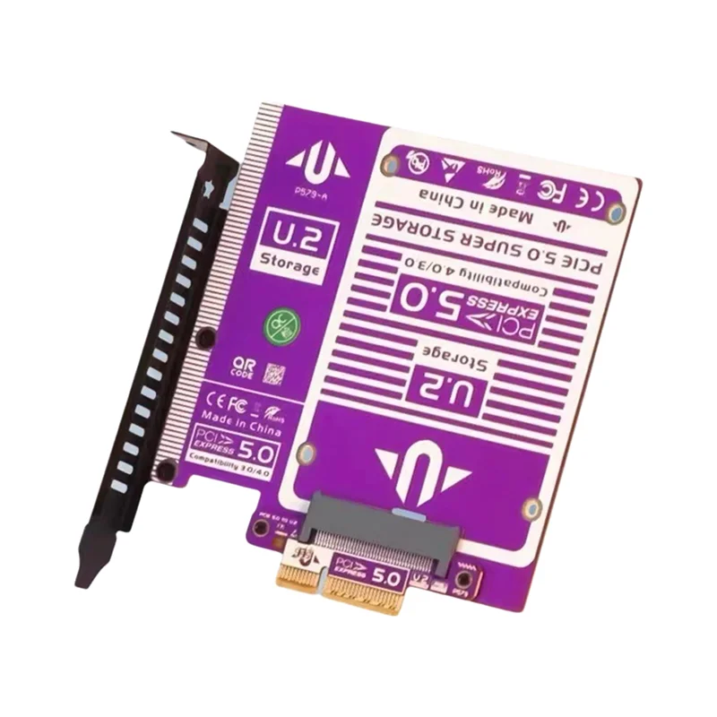 

Exquisite-U. 2/U. 3 Nvme Expansion Card For Pcie 5.0 To Gen3 SFF8639 128Gbps For PCIE 4.0/3.0/2.0 U. 2 SSD Expansion Compatible
