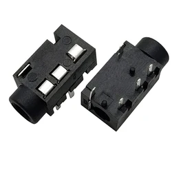 10pcs PJ320E PJ-320E 3.5mm 1/8 Female Audio Connector PCB Mount 5 Pin 5P DIP Interface Headphone Jack