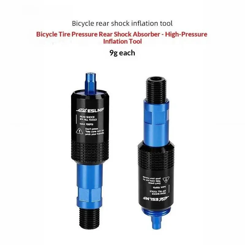 Bicycle Rear Shock Inflation Tool Lightweight High Pressure Air Filling Adapter for Mountain Road Bike Outdoor Repair