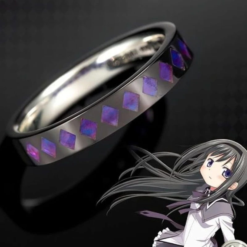 Kyubey Homura Akemi Satena Makie Popular Anime Two-dimensional Peripheral Character Rings with The Same Style Fashion Jewelry