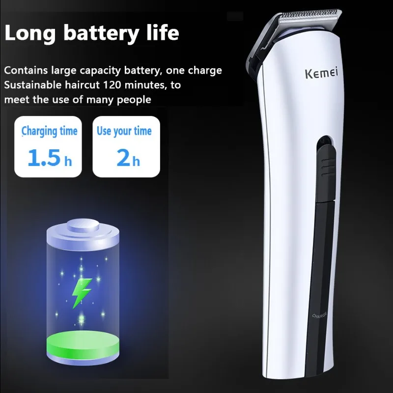 Kemei 2516 Hair Clipper Trimmer ตัดเครา Trimmer เครื่องโกนหนวดไฟฟ้ามีดโกนหนวดไฟฟ้าตัดผมสำหรับ Man