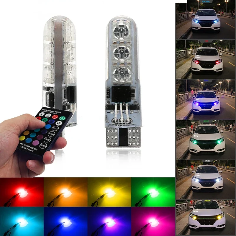 

1set LED Car Interior Light - Remote Control Ambient Wireless Foot Light for Roof Decoration Auto Upgrade