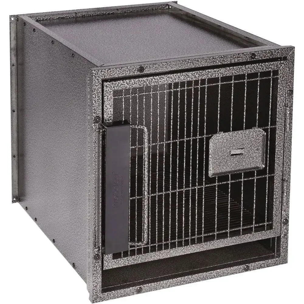 Compact Graphite Dog Kennel Cage