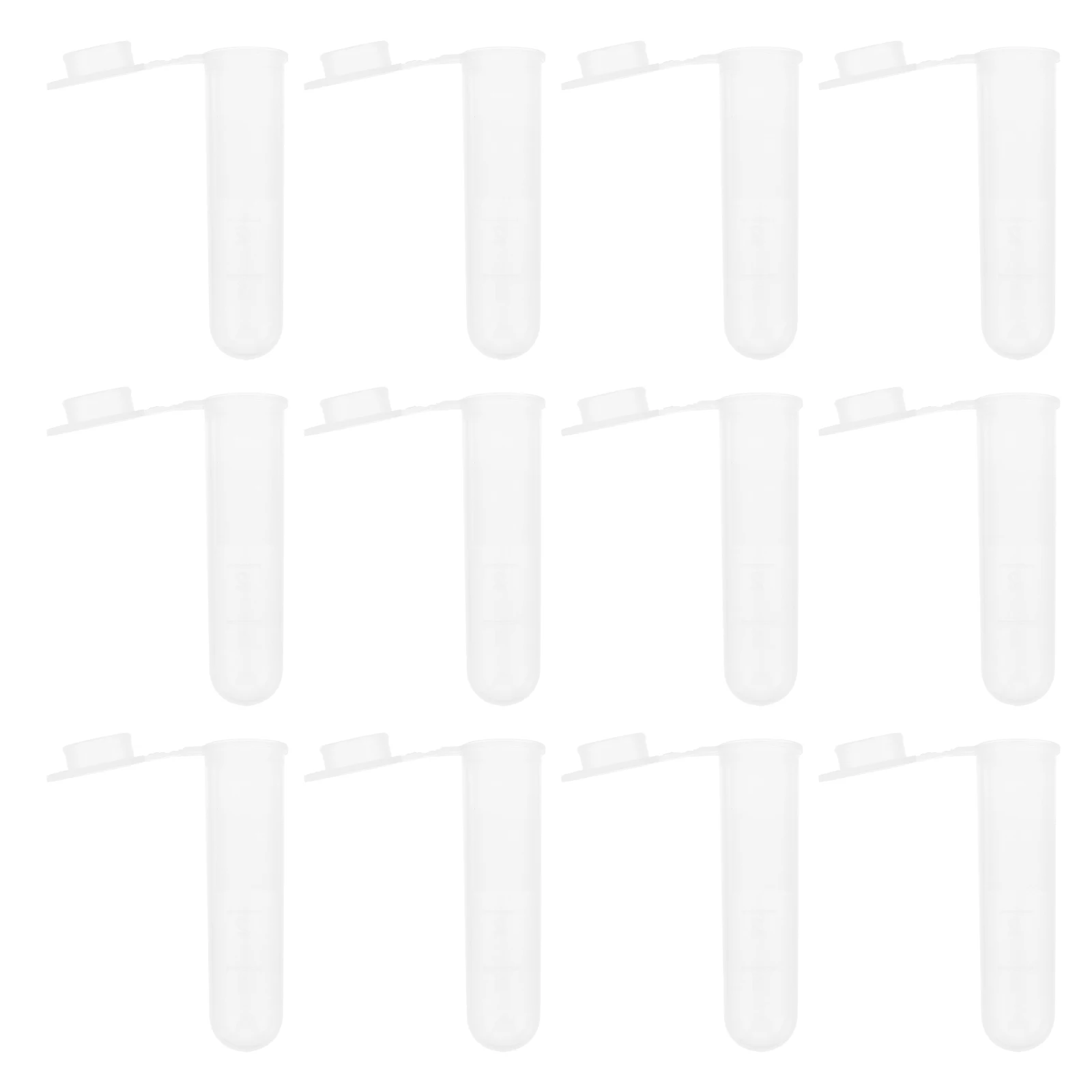 

300pcs Tubes Transparent PE Material Laboratory Test Vials Scale Experiment Teaching Supplies