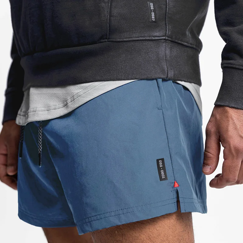 Pantalones cortos deportivos de secado rápido para hombre, Shorts informales para entrenamiento de gimnasio, correr, culturismo, baloncesto