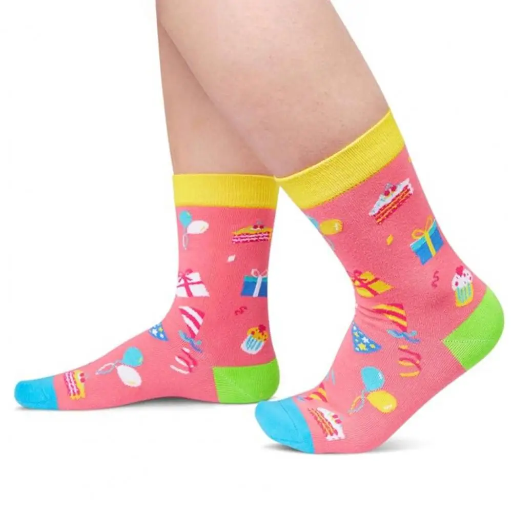 Birthday Themed Socks Birthday Party Gift Socks Colorful 10th Birthday Party Socks for Kids Fun Gift for Boys Girls Mid-tube