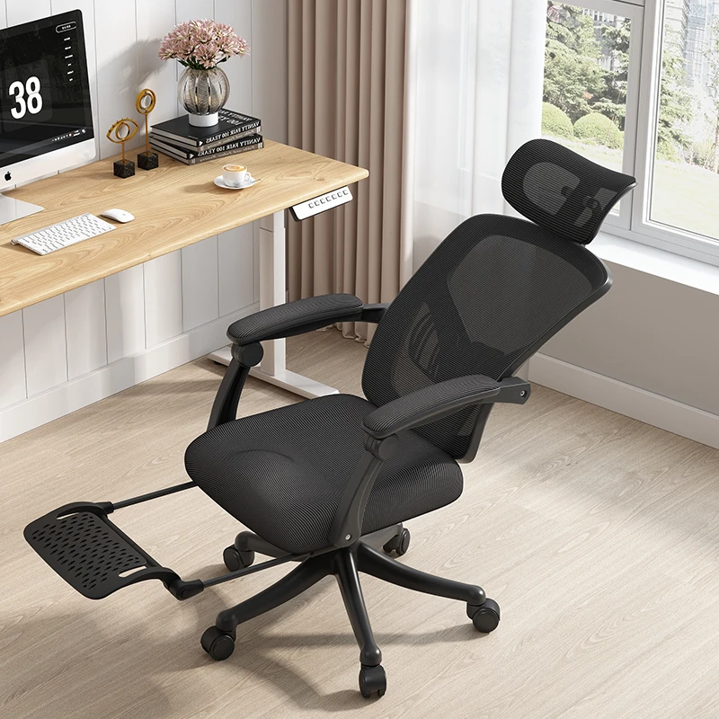 Wheels Rotating Office Chair Support Adjustable Modern Comfy Ergonomic Chair Mobile Bedroom Sillas De Oficina Salon Furniture