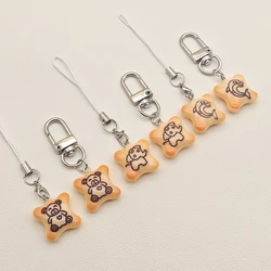 New Leopard Phone Keychain Cases For Airpods iP 15 CCD Camera Schoolbag Charms Pendant Ins Korea Butterfly Y2K Accessories