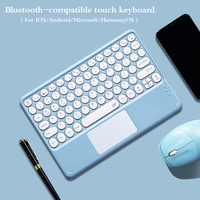 Tablet Keyboard for iPad Pro 11 12.9 Air 11 7th 6th Wireless Touch Keyboard Compatible IOS Android for Xiaomi Pad Samsung S9 +