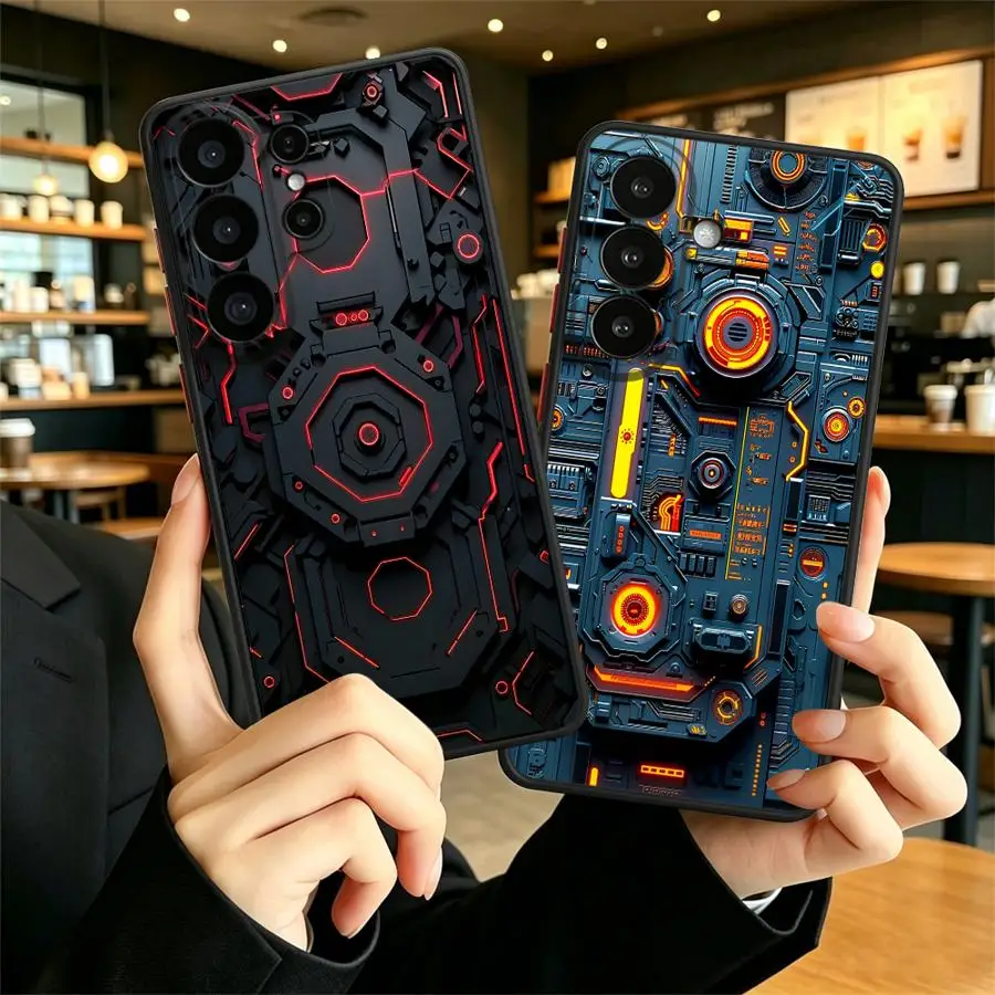 Funda Back Phone Cover Case for Samsung Galaxy S26 Note 20 Ultra 10+ S24 Plus S21 S22 S25 Ultra S20 FE S23 FE Gear Printing