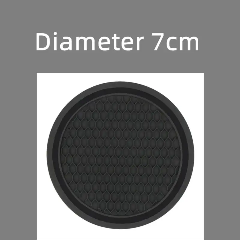Pemegang cangkir otomatis mobil hitam bantalan coaster Anti Slip Insert aksesoris Interior Universal cocok sempurna untuk sebagian besar cangkir
