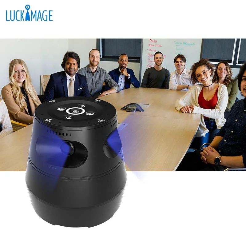 Luckimage 360 Audio Input Auto Track Camera multi conference system meeing conference room video conference camera microphone