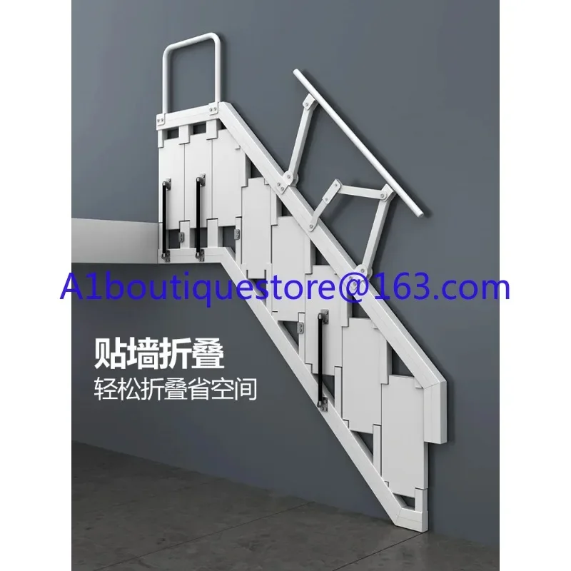 Customized wall folding stairs indoor duplex