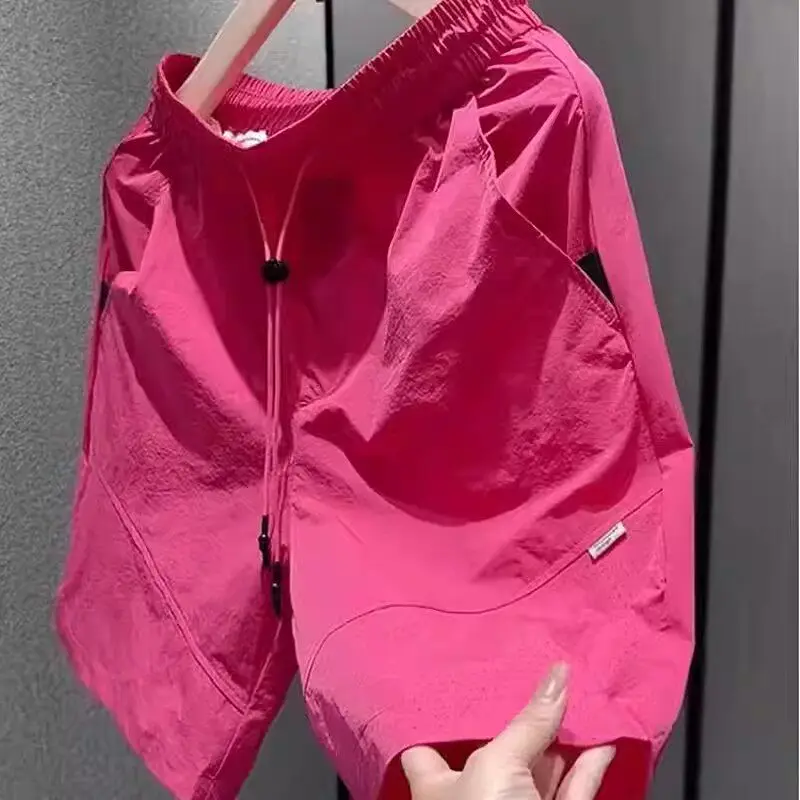 

Summer New Men's Spor Me Breathable Qui Dry Casual orts Loose Fit Five-Point Beach Pants Comfortable Lightweight