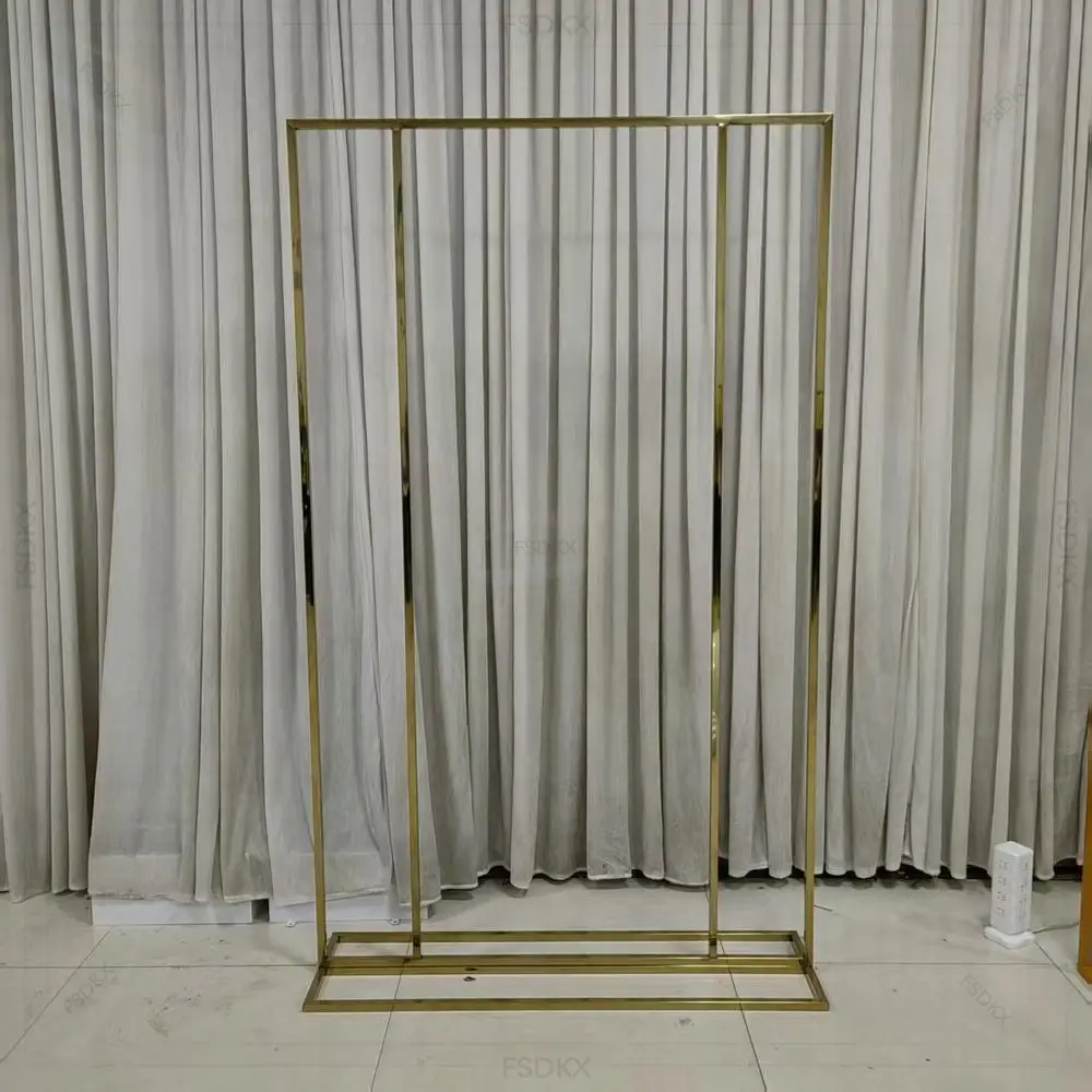 

Wedding Party Supplies Metal Gold Arch Frame Flower Stand Arch Backdrop for Wedding Decorations