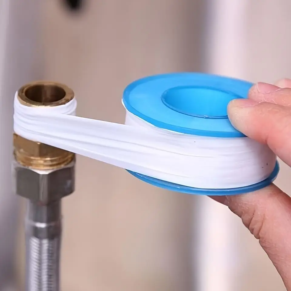 

White PTFE Pipe Thread Seal Tape, Leak Proof Plumber’s Tape, Waterproof Sealing for Plumbing Connections