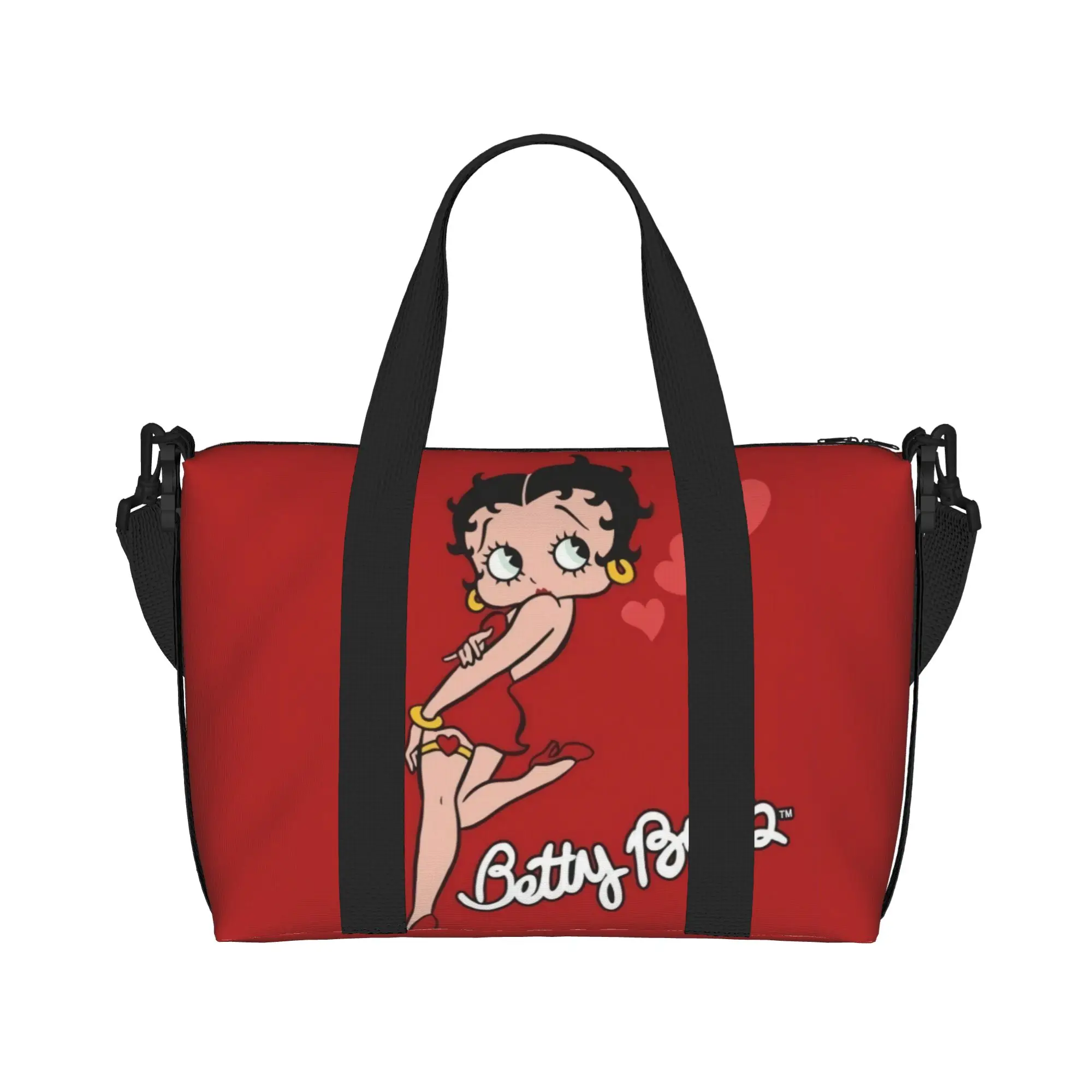 Custom Large Sexy B-Boop Bettys Tote Bag Women  Shoulder Shopping Gym Beach Travel Bag