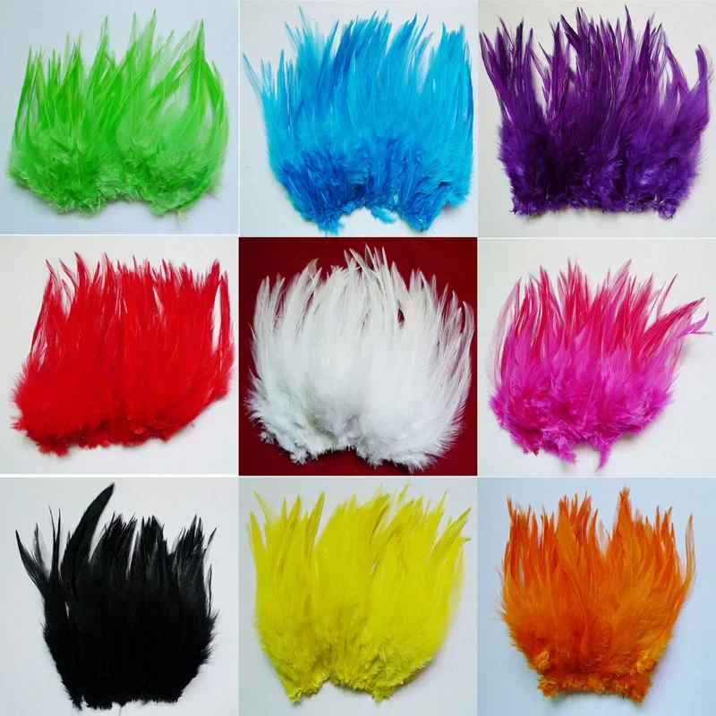 multicoloured select rooster feather hot sale for clothes DIY decoration 10-15cm/4-6 inch everything for decoration Accessories