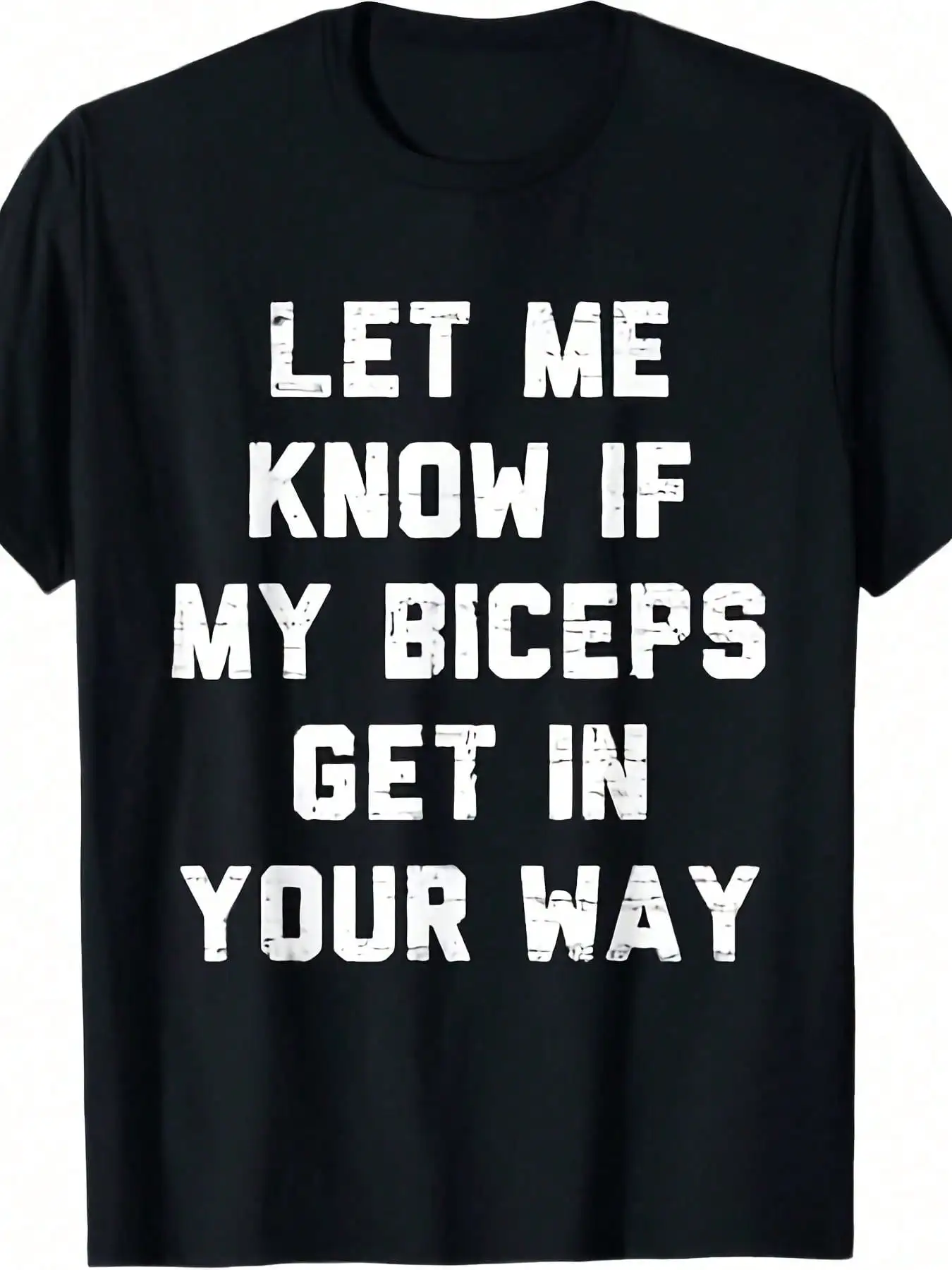 Oversize Retro Gym Funny Let Me Know If My Biceps Get In Your Way T Shirt Summer Outfits For Women Going Out Outfit