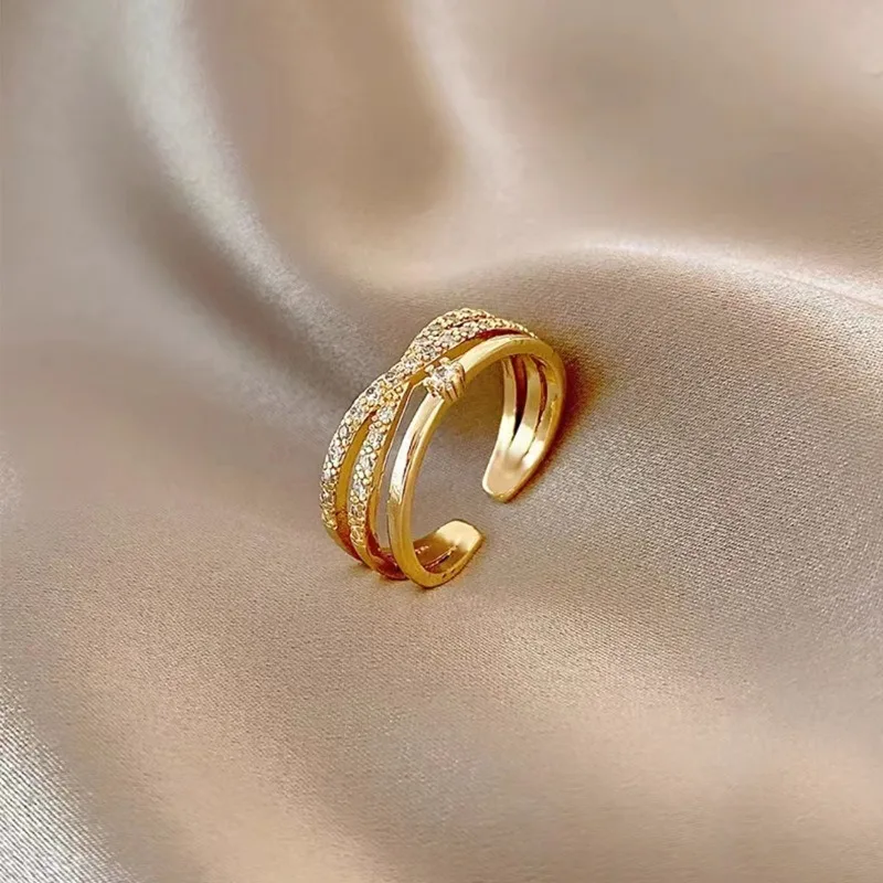 خواتم مثيرة، فاخرة خفيفة، غير منتظمة، تصميم أنثوي متخصص، خاتم قابل للتعديل، مجوهرات بأسعار معقولة ومتعددة الاستخدامات