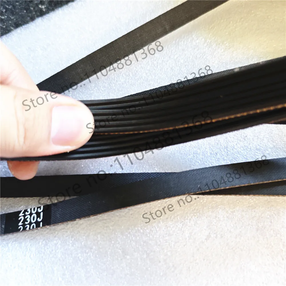 2pcs Rubber PJ Multi Wedge Belt 230J Multi Groove Transmission Belt
