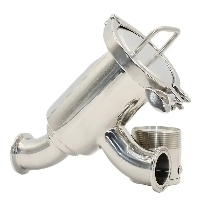 Stainless Steel 304 316L Y‑Type Elbow Filter 2 Inch 400 Mesh Hygienic Tri‑Clamp Sanitary Strainer