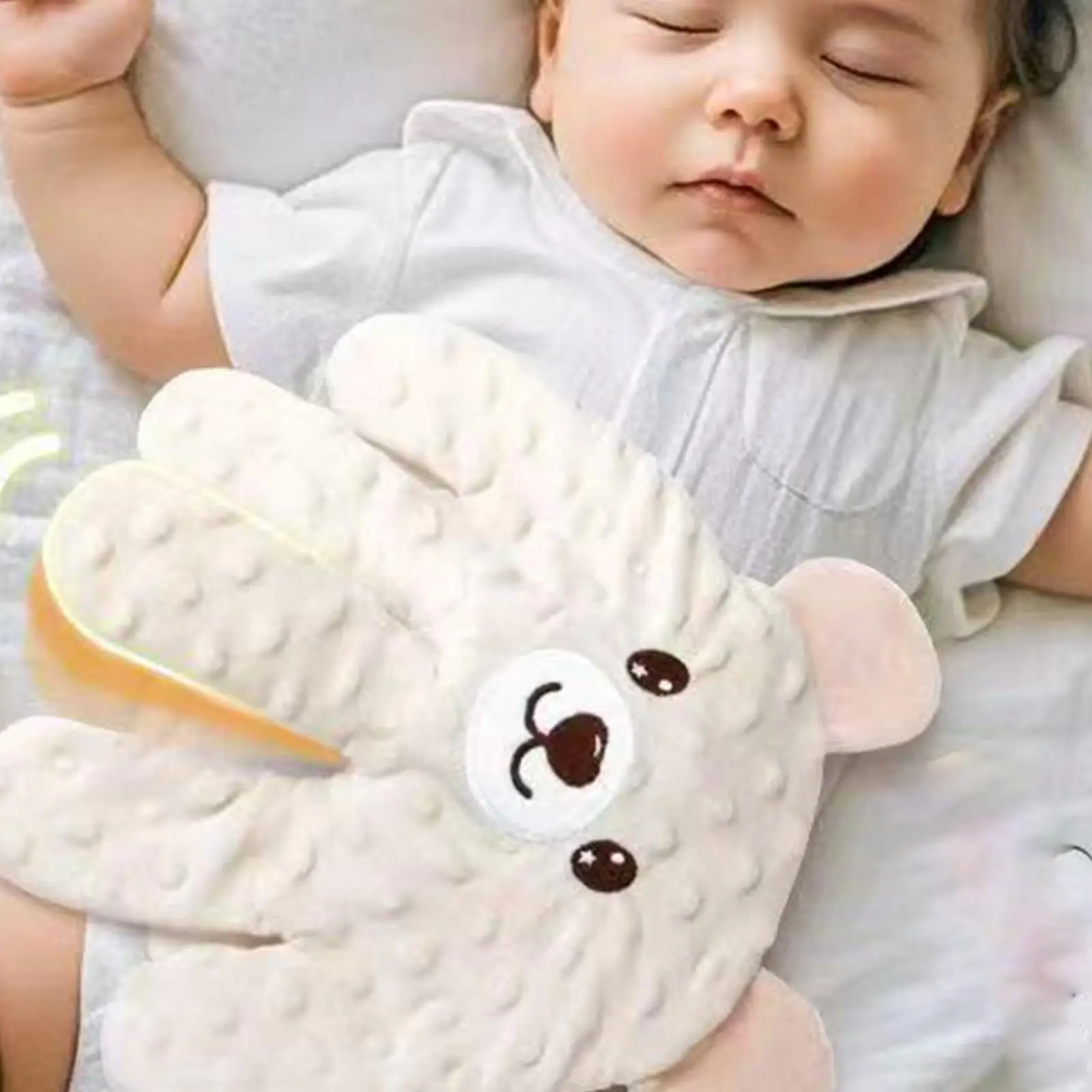 Adjustable Automatic Baby Patting Sleep Pillow Startle Prevention Soothing Palms Remote Control Baby Sleep Aids for 0-3 Toddler