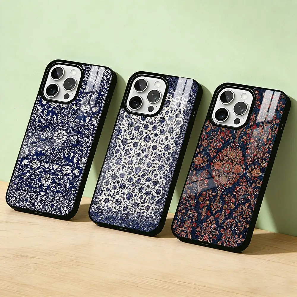 

AAA Persian patterned mobile Phone Case Color Silver Shell For IPhone 17 16 15 14 13 12 11 Pro Max Plus