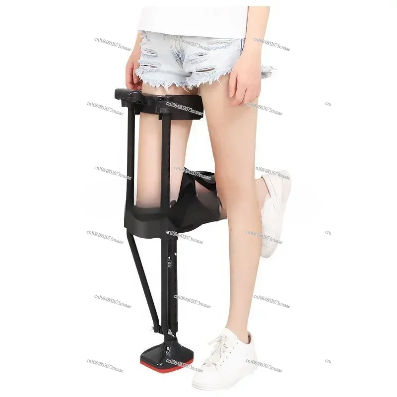 New Telescopic Assisted Walking Crutch Medical  es For Adults Hands Free Knee  Anti Skid Single Leg