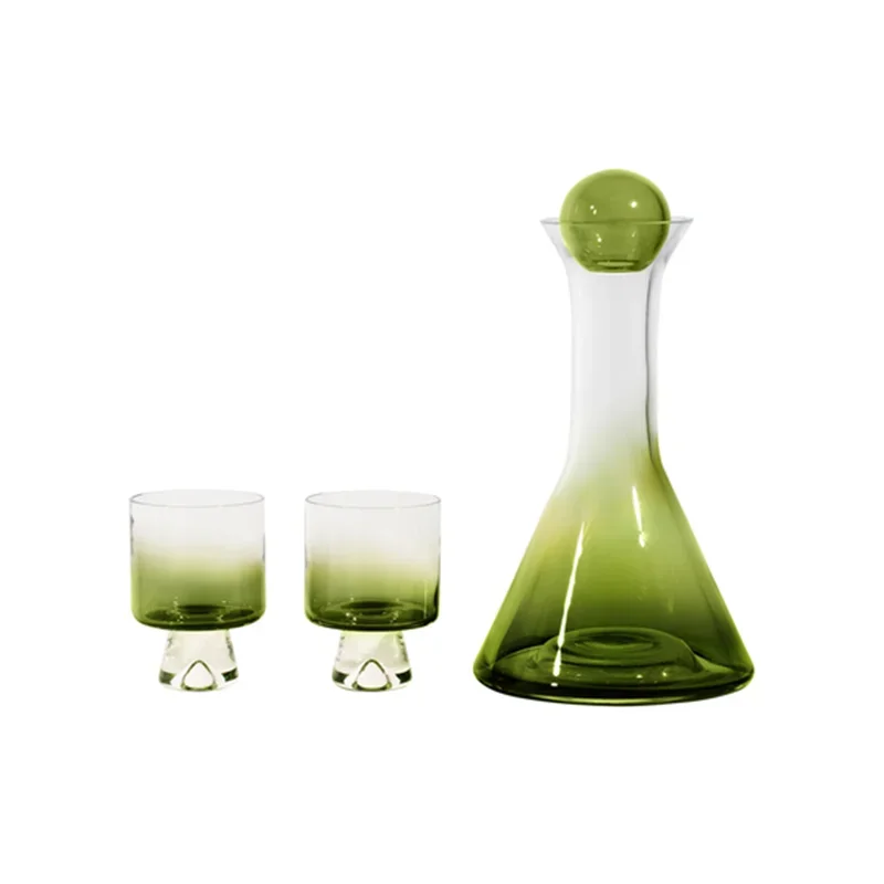 

Handmade whiskey, red wine and wine set, high-end light luxury gift set, wedding gift.