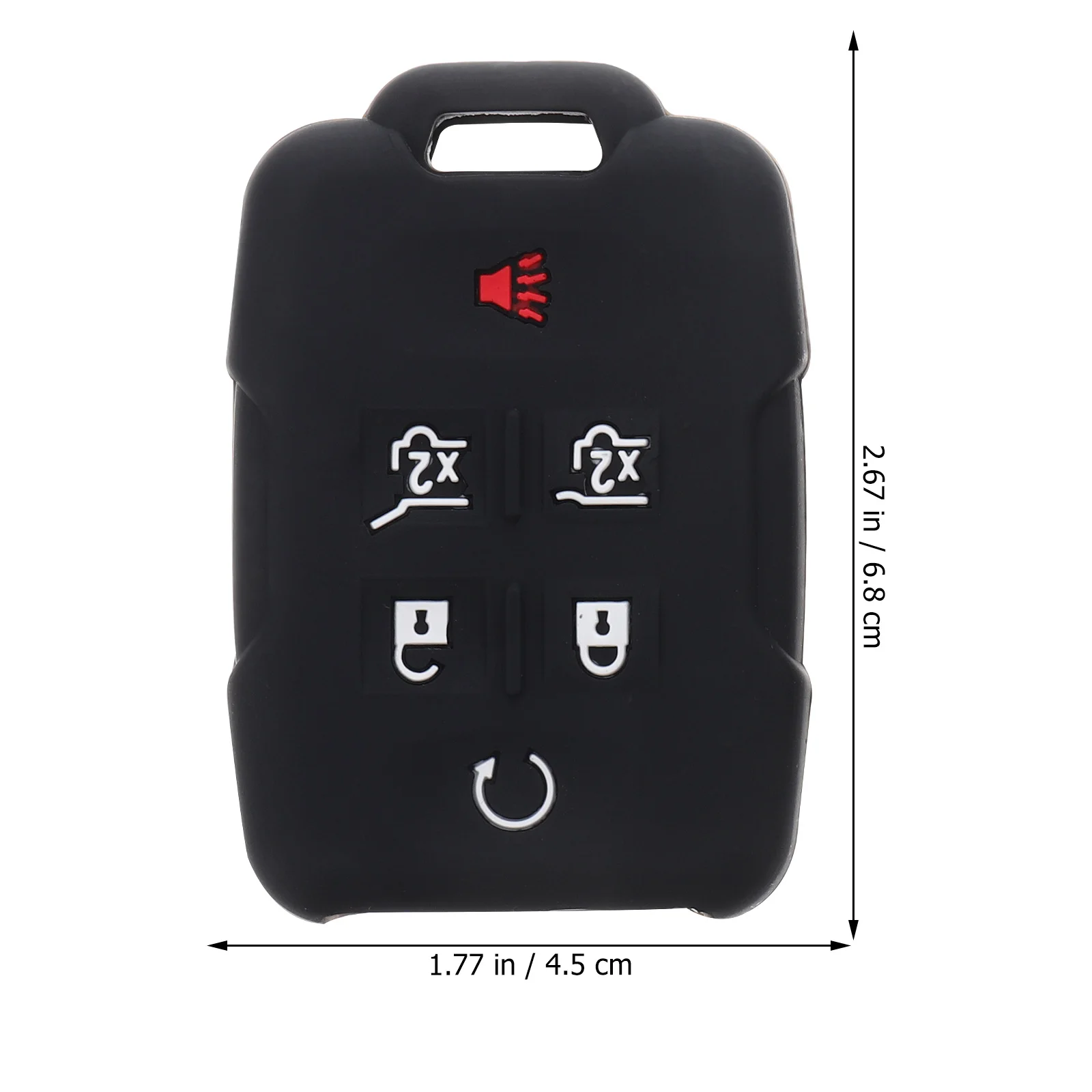 

2 Pcs Car Key Cover Durable Silicone Shell Bag Protector Fashion Storage Anti Scratch Glove Design Car Key Fob Case Automotive