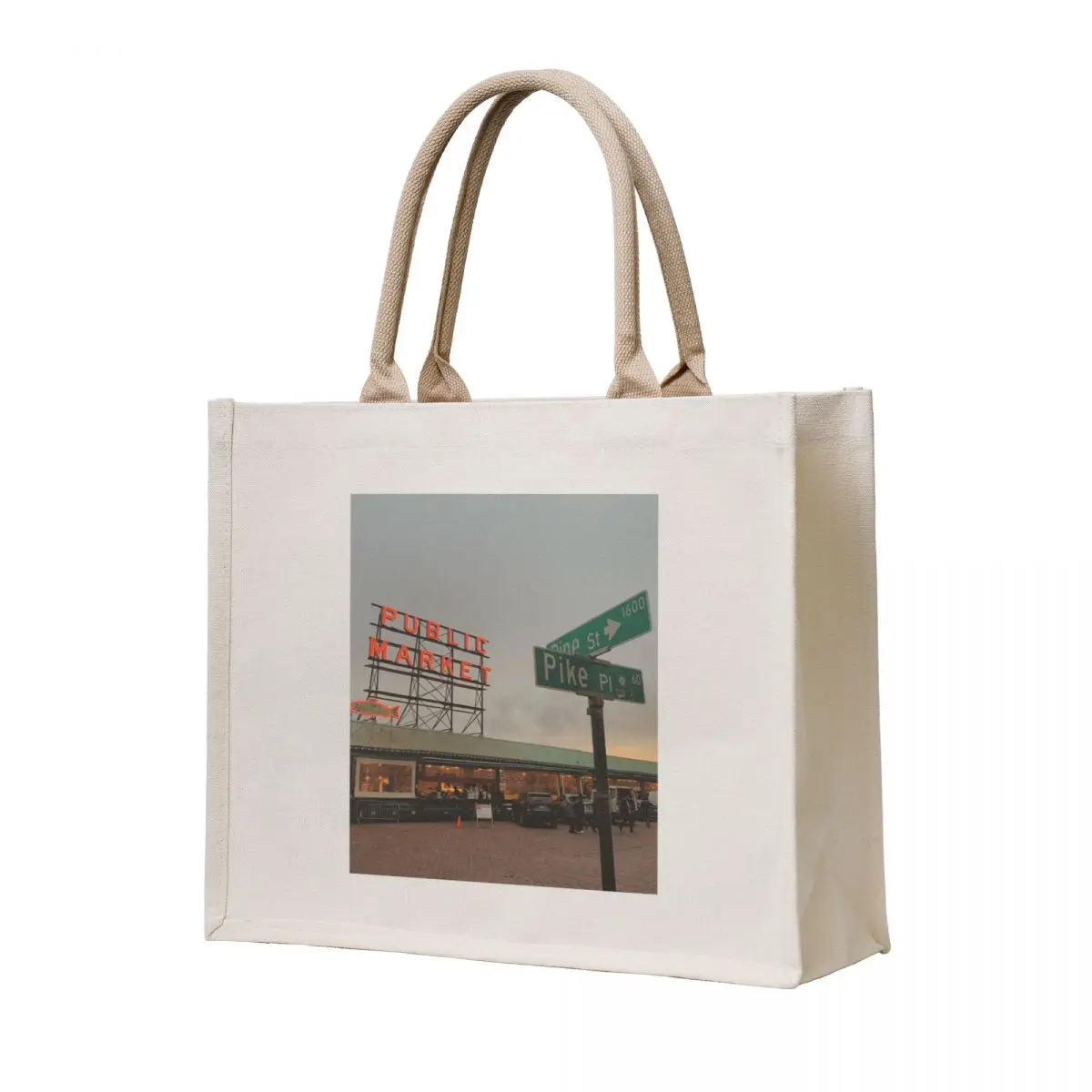 

Public Market Street Tote Bag sacs de shopping ecological bags bags luxury women Portable shopping bag