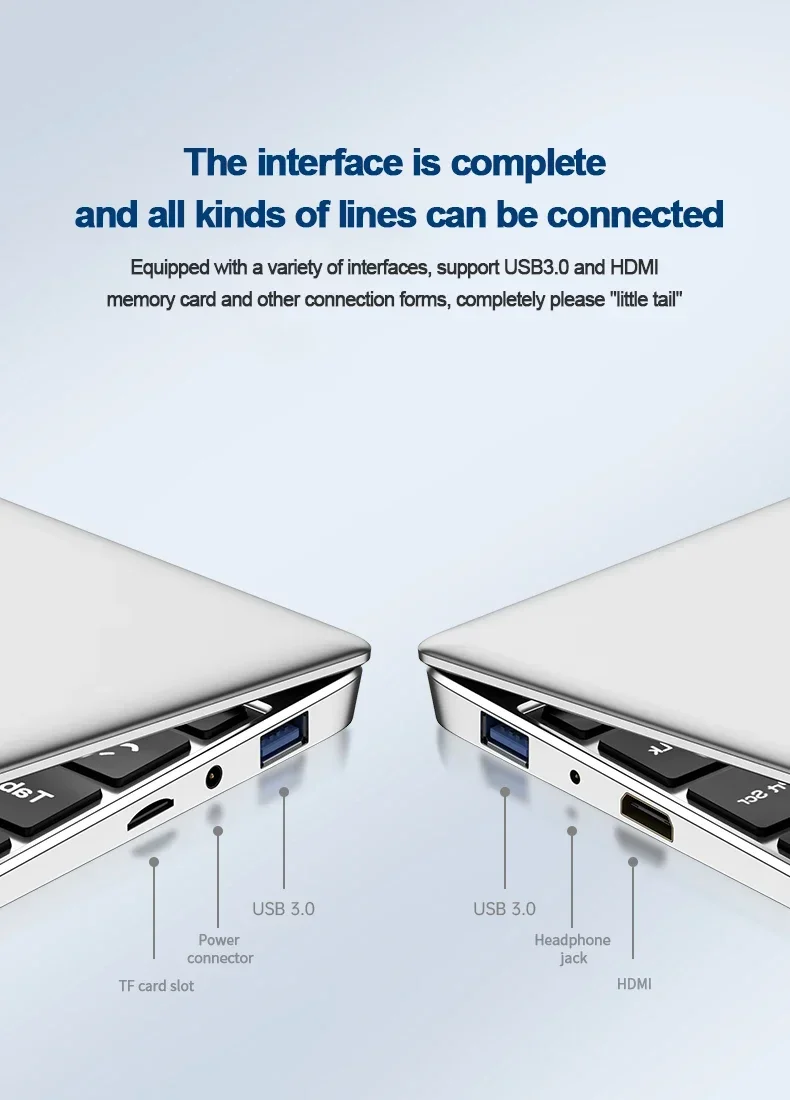 Novo 14.1 "computador portátil windows 11 pro intel atom a3950 2025 notebook 12gb ram 512gb 1tb 2tb ssd 1920*1080p computador de escritório