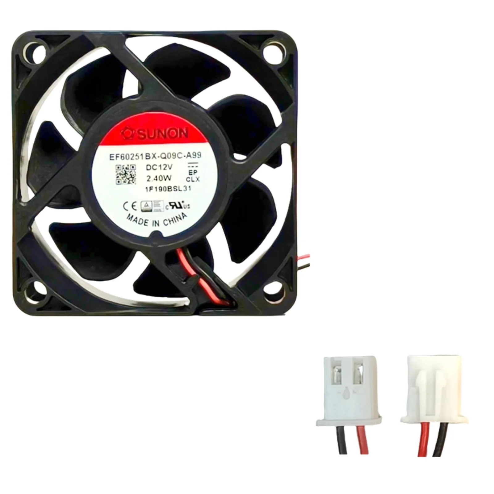 

for SUNON EF60251BX-Q09C-A99 S99 12V 60mm Dual Ball Bearing PWM Cooling Fan 6000RPM 2.40W Industrial Server Power