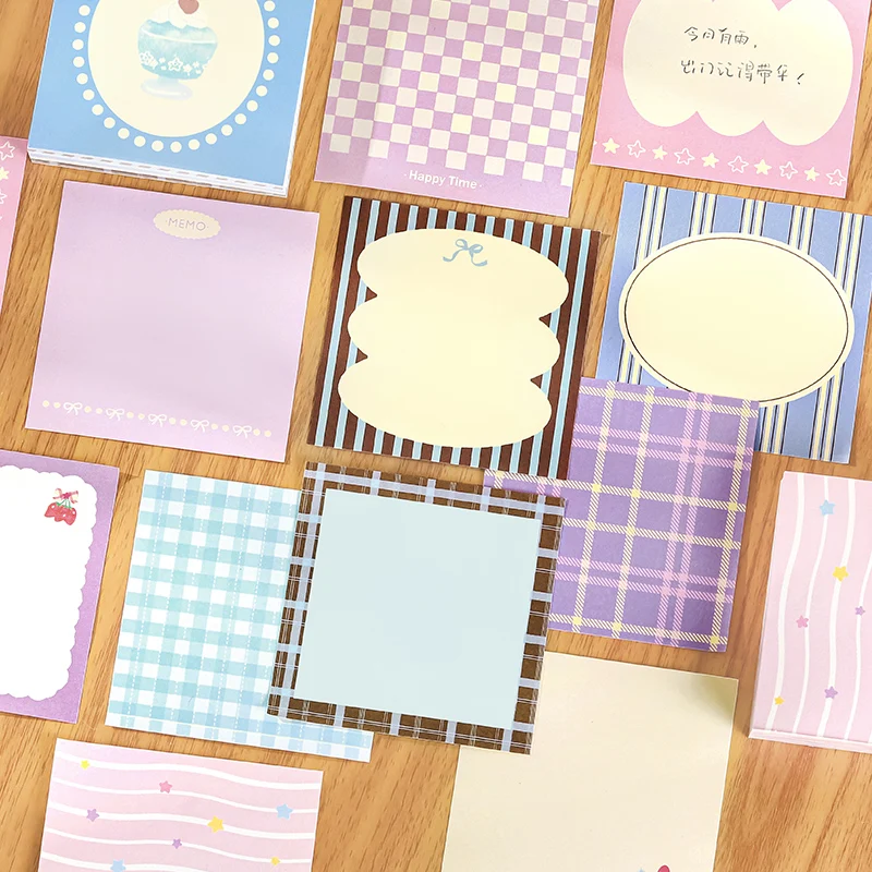 120sheets Retro Lines Grid Texture Message Notes Material Paper School Office Supplies DIY Scrapbook Handmade Craft Paper