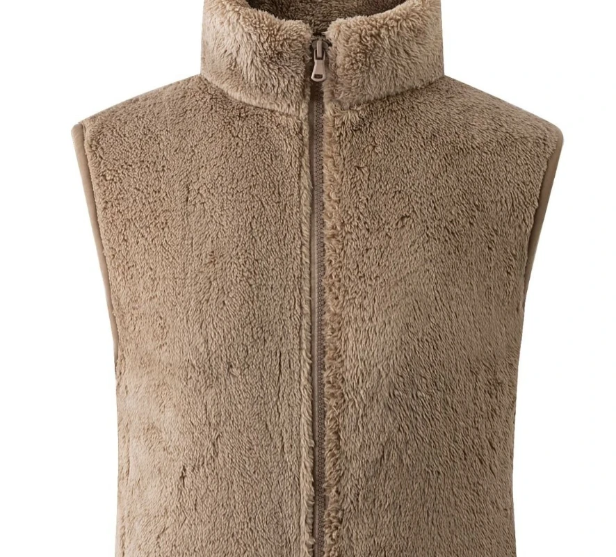 

Autumn Winter Women Vest New Coral Fleece Warm Outerwear Women Tank Top Double Sided Velvet Waistcoat Female Sleeveless Jacket