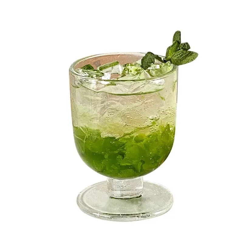 

Fat Bantam Cup Glass Retro Simple Cold Drink Cocktail Juice Coffee