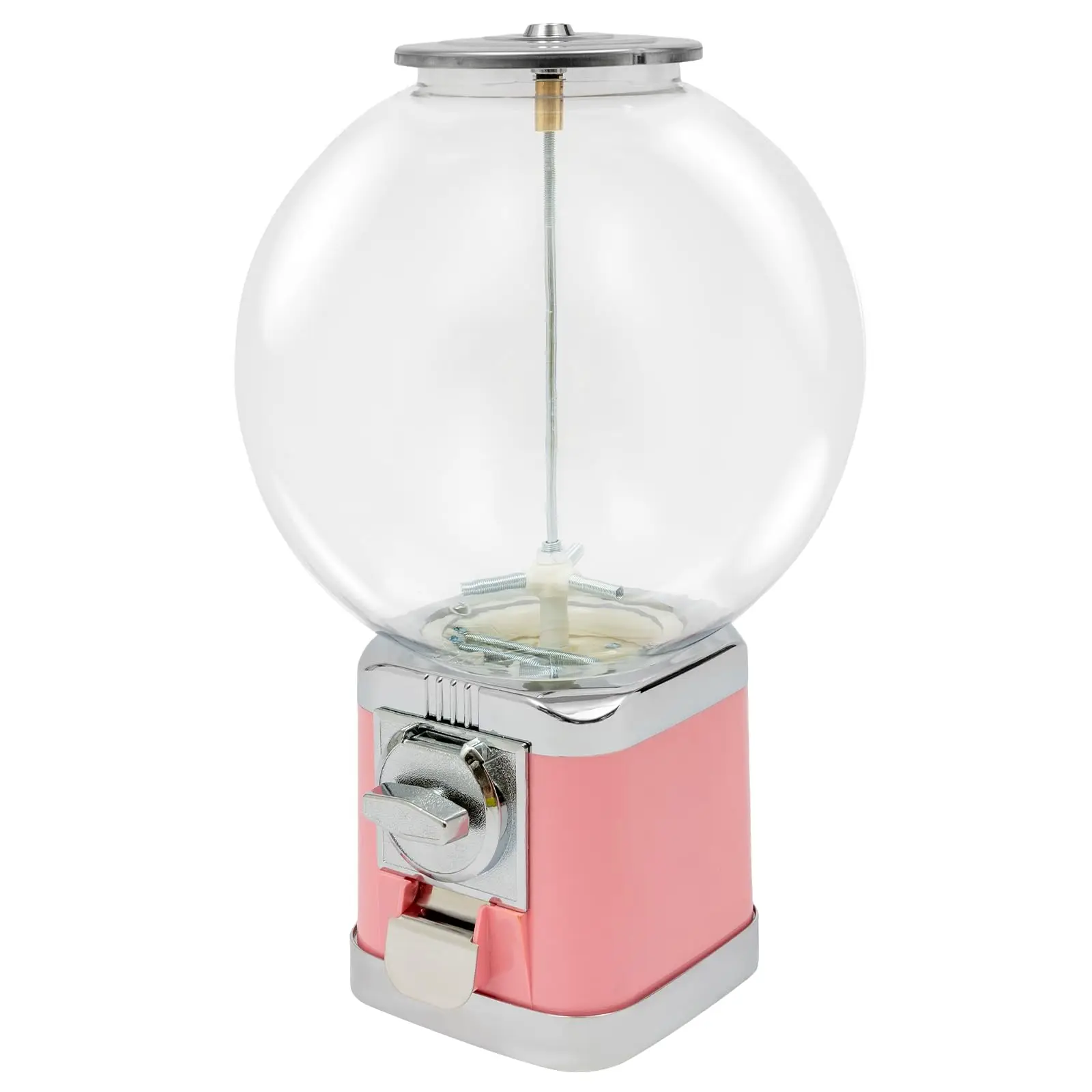 آلة بيع الحلوى Gumball ذات الارتفاع 18 بوصة، آلة بيع العملات المعدنية التجارية بقيمة 1 دولار، آلة Gumball الأوتوماتيكية مقاس 0.39-1.26 بوصة، كبسولة ألعاب