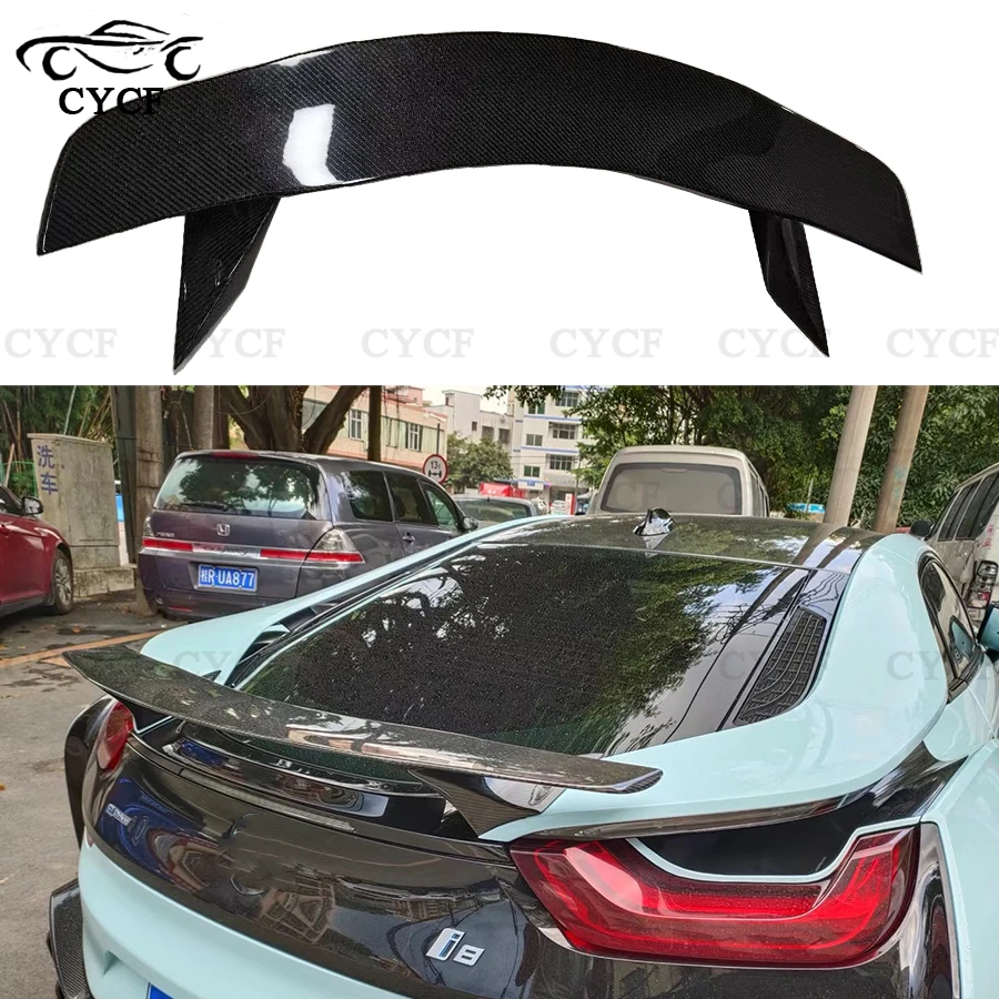 For BMW i8 carbon fiber rear wing rear trunk spoiler wing car exterior modification body kit upgrade