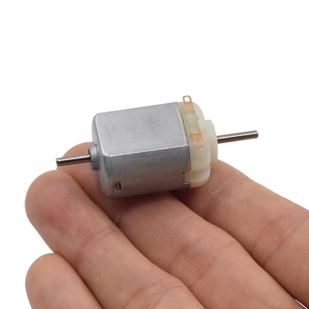 FF-130SA Micro 130 Dual Shaft Motor DC 6V 7.4V 9V 12V 17000RPM High Speed Mini 20mm Electric Motor Hobby Toy Car Boat Train DIY view 2