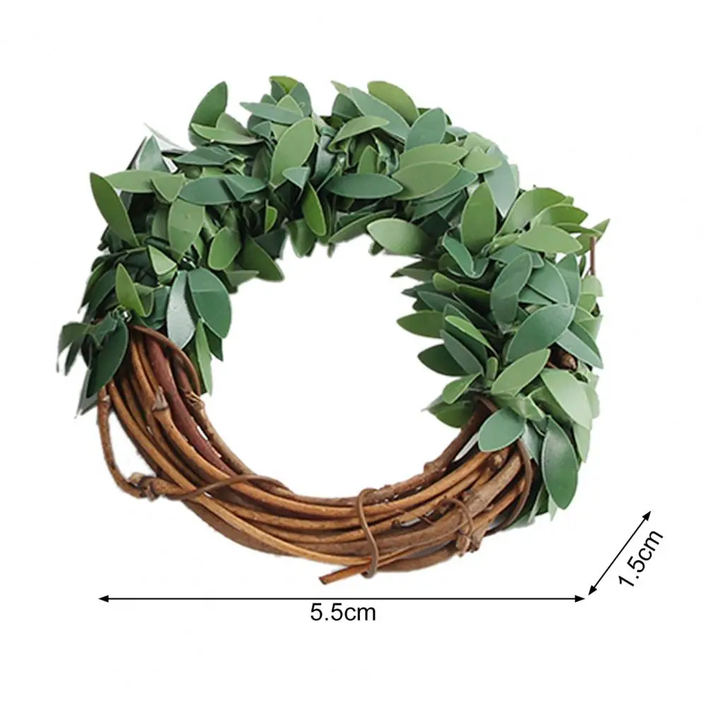 Rustic Napkin Rings Rattan Leaf Wreath Napkin Rings Set for Farmhouse Table Decor Greenery Napkin Holders for Thanksgiving
