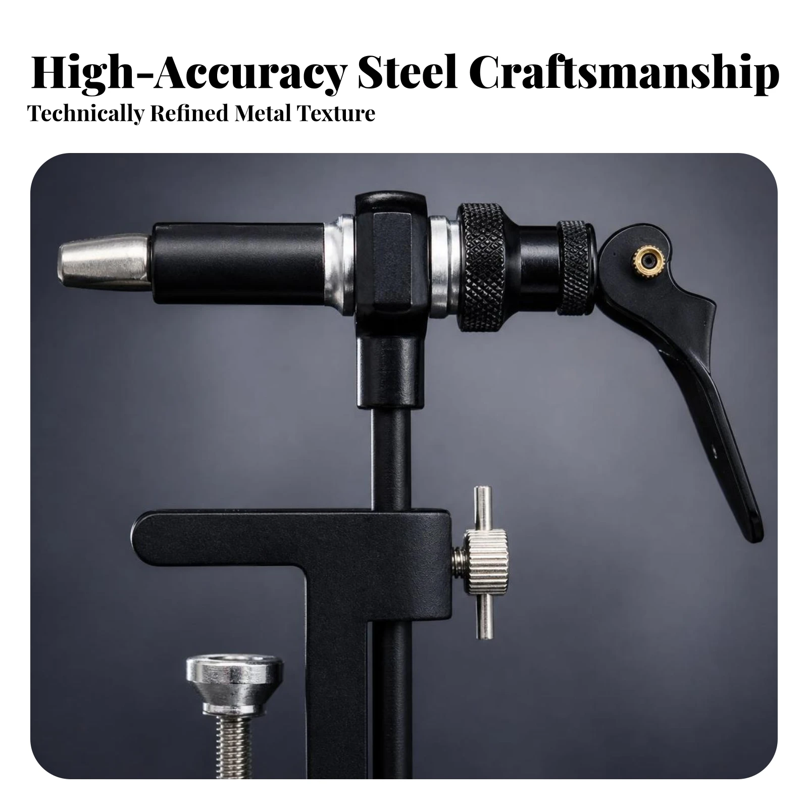 Fly Tying Hook Vise Stable Fly Tying Vise Tool Strong Easy to Use for Hobbyists, Home Workshop